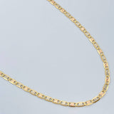 Cadena Escalera Plana 7.25gr / 23 3/4 in / Tres Oros +3 18K &