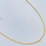 Cadena Escalera Plana 2.5gr / 17 3/4 in / Tres Oros +3 18K &
