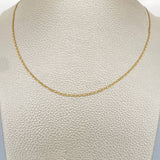 Cadena Escalera Plana 2.5gr / 17 3/4 in / Tres Oros +3 18K &
