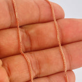 Cadena Franco 3.3gr / 19 3/4 in / Oro Rosa +3 18K &