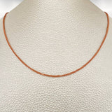 Cadena Franco 3.3gr / 19 3/4 in / Oro Rosa +3 18K &