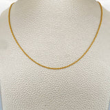 Cadena Lazo 1.05gr / 23 1/2 in / Oro Amarillo +3 18K &