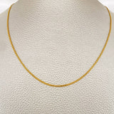Cadena China 2.55gr / 19 3/4 in / Oro Amarillo +1 18K &