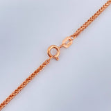 Cadena Franco 3.7gr / 23 1/2 in / Oro Rosa +3 18K &
