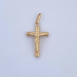 Dije Cruz Cristo 0.9gr / 3cm / Liso Oro Amarillo 18K &