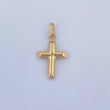 Dije Cruz 0.4gr / 2cm / Puntas Planas Oro Amarillo 18K &