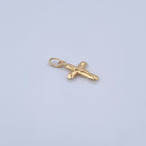 Pendant Cross Christ 0.45gr / 2cm / Flat Tips 18K Yellow Gold &