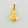 Dije Bolsa Dinero Mate 0.45g / 3/4 in Oro Amarillo 18K