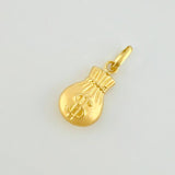 Dije Bolsa Dinero Mate 0.45g / 3/4 in Oro Amarillo 18K