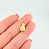 Pendant Money Bag Matte 0.5g / 3/4 in Yellow Gold 18K