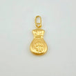 Dije Bolsa Dinero Mate 0.3g / 3/4 in Oro Amarillo 18K