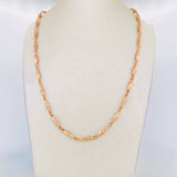 Cadena Rustica Dubai 11.4g / 24 in / 3.6mm Oro Rosa 18K