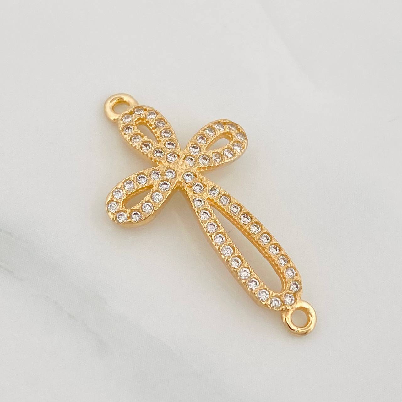 Charm Cross 1.5g / 1 in Yellow Gold 18K
