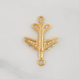 Charm Airplane 2.1g / 1 in Yellow Gold 18K