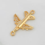 Charm Airplane 2.1g / 1 in Yellow Gold 18K