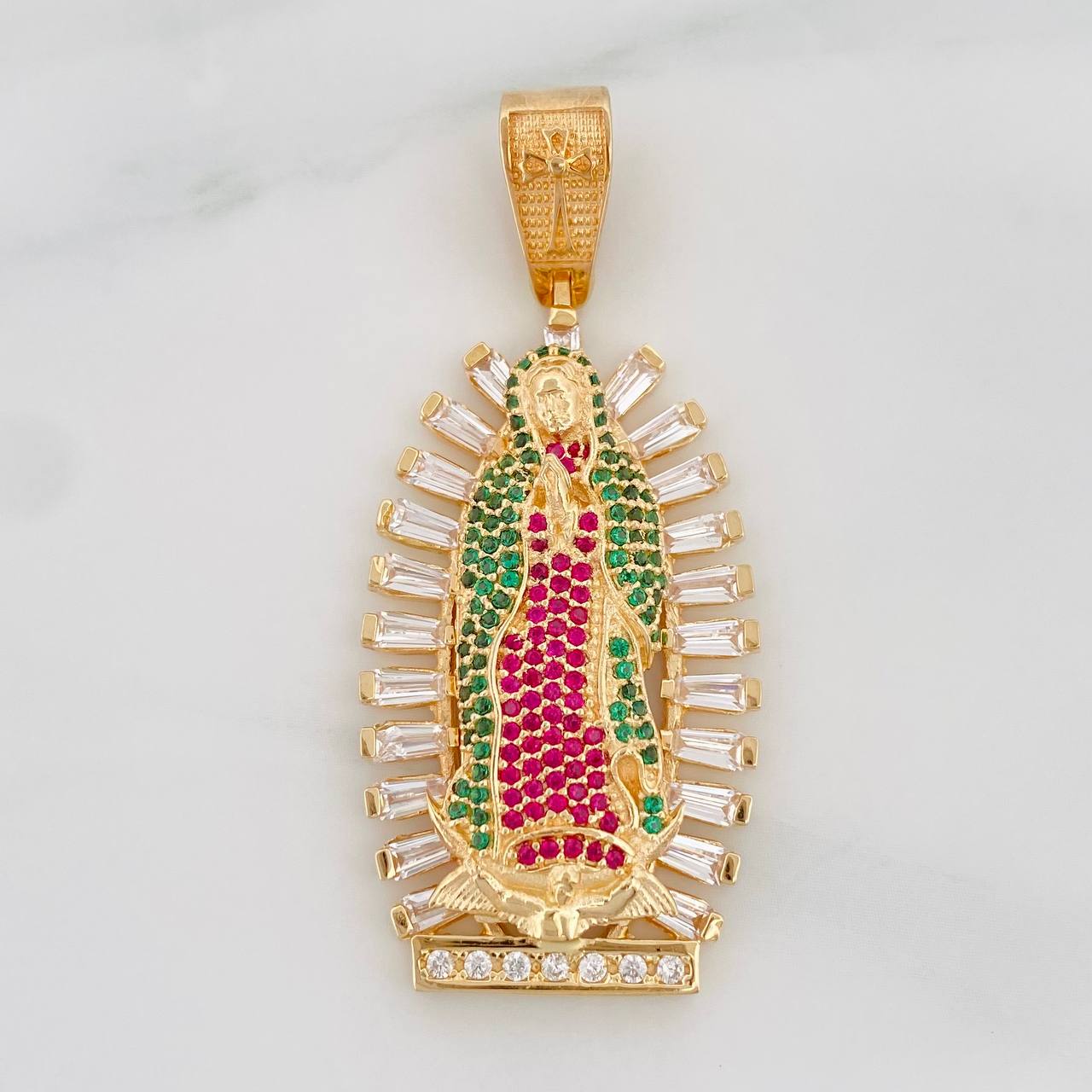 Pendant Virgin of Guadalupe 10.55g / 2 in Yellow Gold 18K