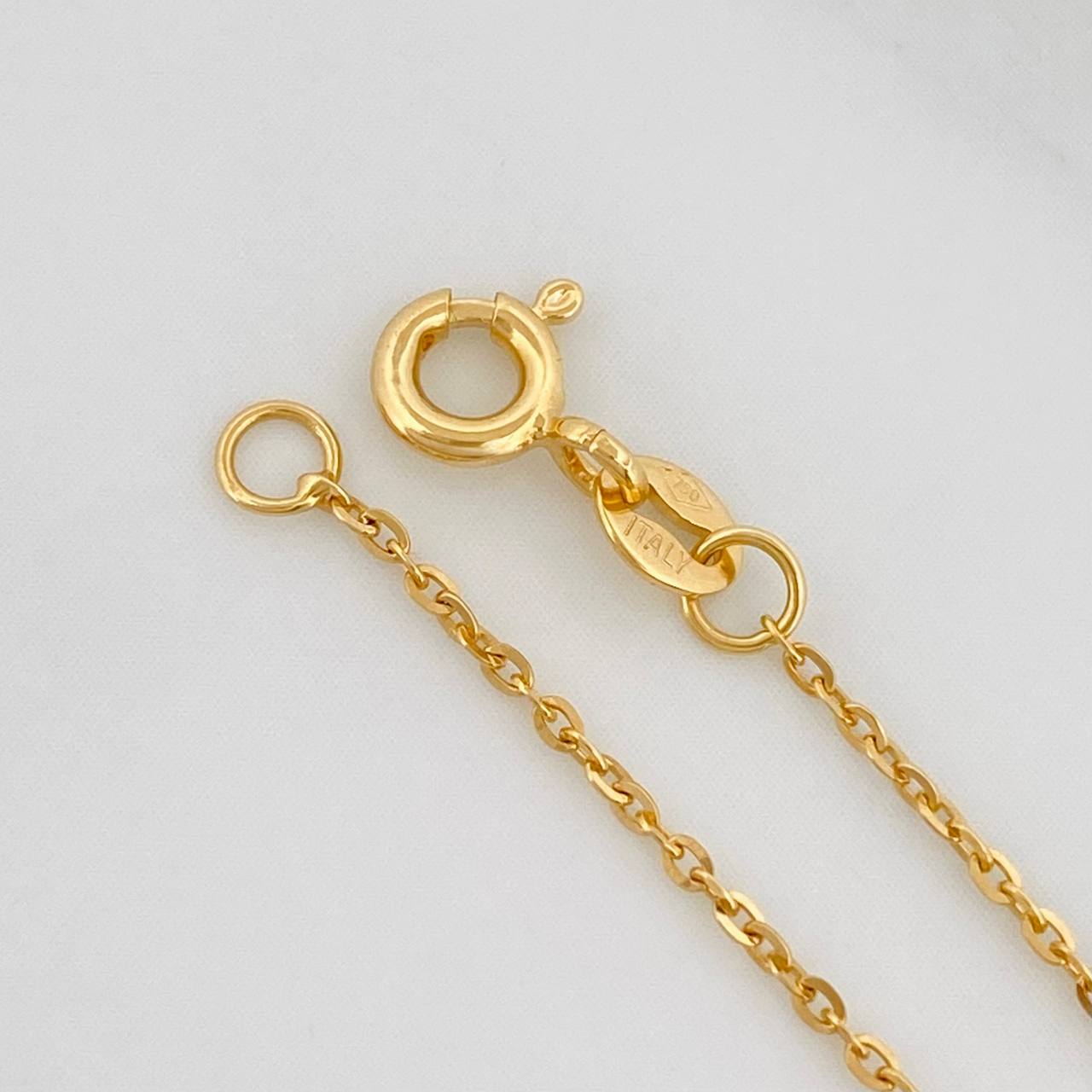 Pulso Aro Seguido Trebol 1.9g / 7 1/2 in / 1mm Oro Amarillo 18K