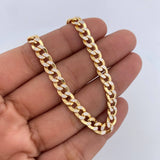 Cuban Links 15.95gr / 60.2cm / 5.1mm White Zircons Yellow Gold +0 18K &