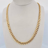 Cuban Links 15.95gr / 60.2cm / 5.1mm White Zircons Yellow Gold +0 18K &