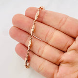 Rustic Dubai Bracelet 4.15g / 8 1/4 in / 3.7mm Rose Gold 18K