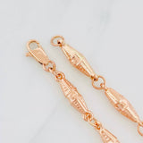 Rustic Dubai Bracelet 4.15g / 8 1/4 in / 3.7mm Rose Gold 18K