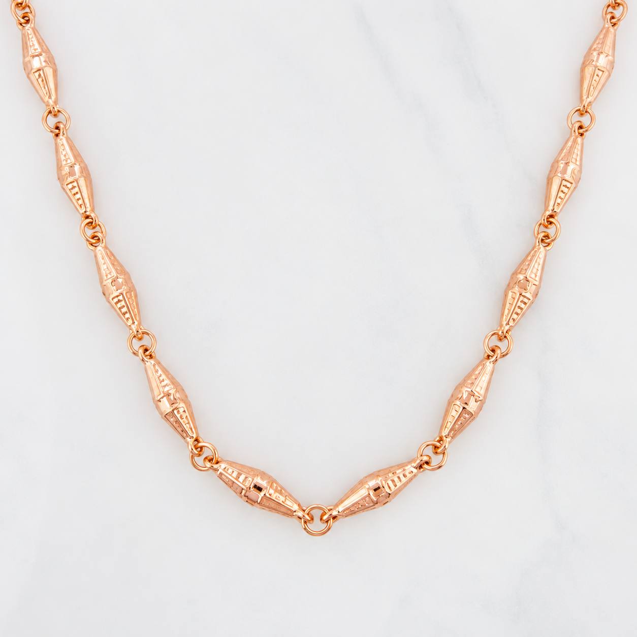 Rustic Dubai Chain 11.55g / 24 in / 3.5mm 18K Rose Gold