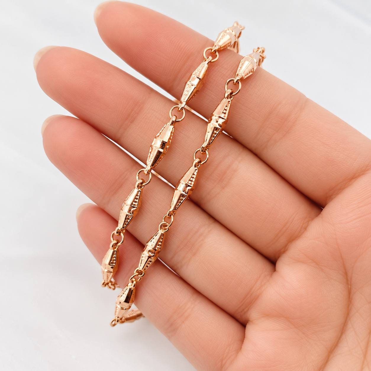 Rustic Dubai Chain 11.55g / 24 in / 3.5mm 18K Rose Gold