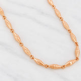 Cadena Rustica Dubai 11.35g / 24 in / 3.6mm Oro Rosa 18K