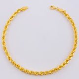 Rope Bracelet 3 g / 7 3/4 in / 3.2 mm 18K Yellow Gold