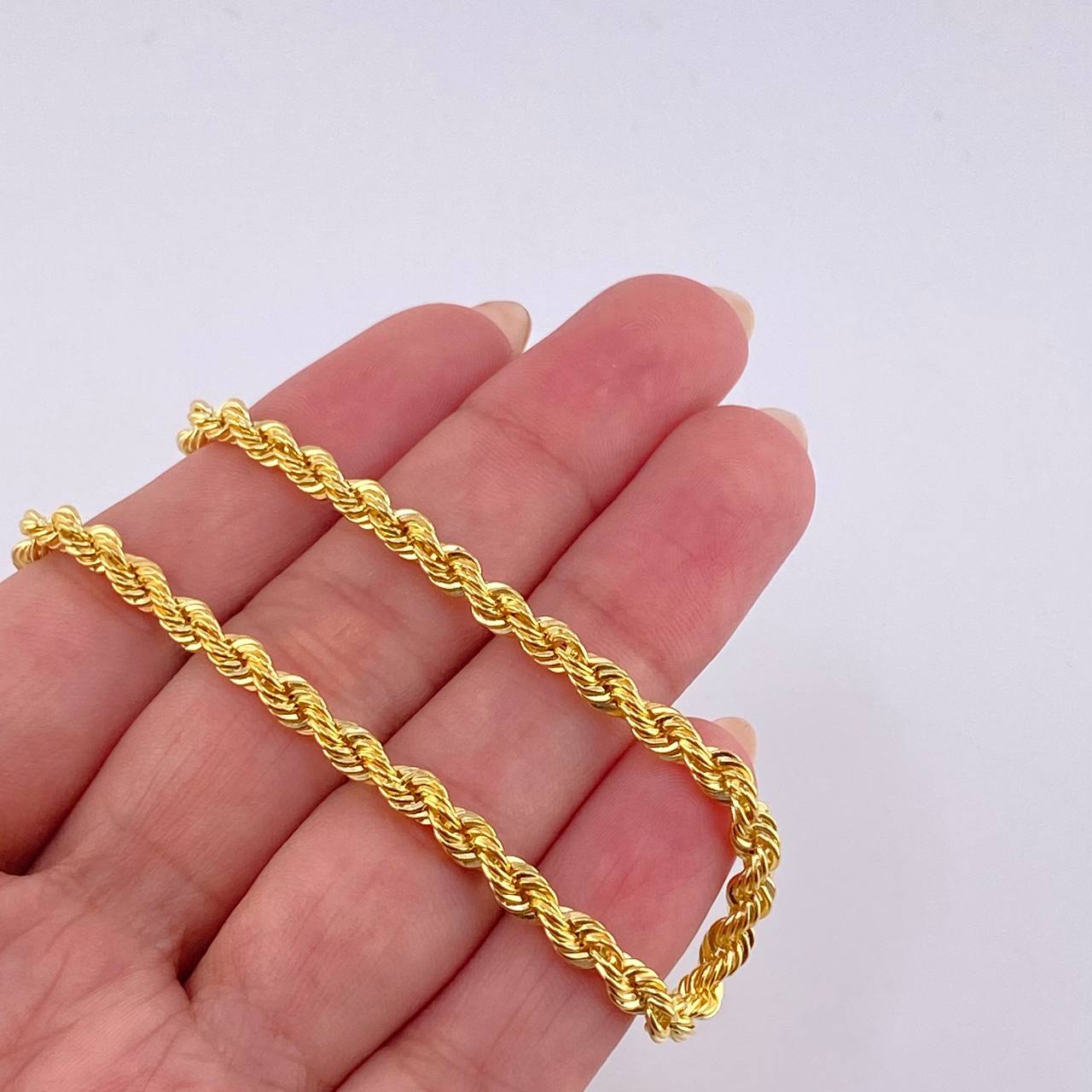 Rope Bracelet 3 g / 7 3/4 in / 3.2 mm 18K Yellow Gold