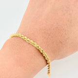 Rope Bracelet 3 g / 7 3/4 in / 3.2 mm 18K Yellow Gold