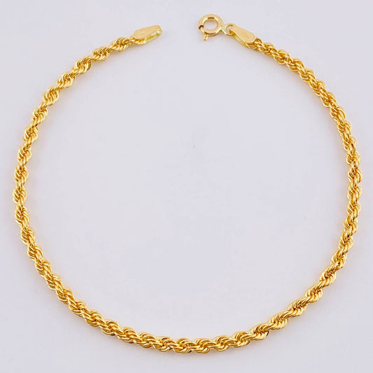 Pulso Lazo 1.7g / 7 1/2 in / 2.7mm Oro Amarillo 18K