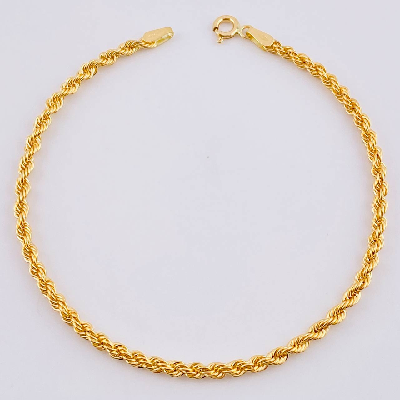 Pulso Lazo 1.25g / 7 1/2 in / 2.1mm Oro Amarillo 18K