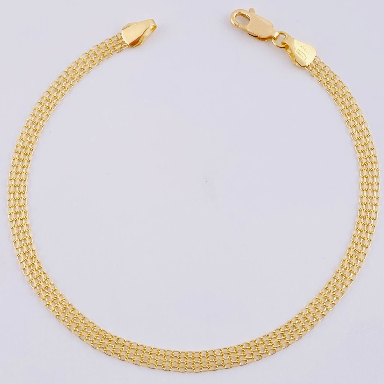 Pulso Chino 2.6 g / 7 3/4 in / 3.6 mm Oro Amarillo 18K