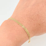 Pulso Chino 2.6 g / 7 3/4 in / 3.6 mm Oro Amarillo 18K