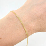 Pulso Chino 1.05g / 7 1/2 in / 1.95mm Oro Amarillo 18K