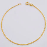 Pulso China 1 g / 8 in / 1.25 mm Oro Amarillo 18K