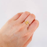 You and Me Ring 1.35 g / T6 3/4 Yellow Gold 18K