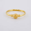 Anillo Circulo Cupula Texturizada 1.1 g / T7 Oro Amarillo 18K