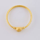 Anillo Circulo Cupula Texturizada 1.1 g / T6 3/4 Oro Amarillo 18K