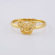 Anillo Mariposa Diamantado 1 g / T6 3/4 Oro Amarillo 18K