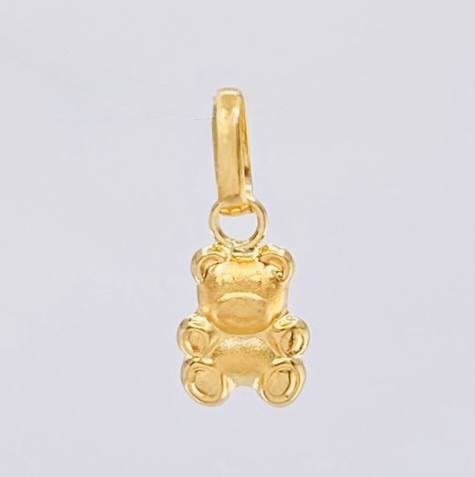 Dije Oso 0.3 g / 1/2 in Oro Amarillo 18K