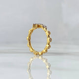 Cross Ring 2.8gr / T5 1/4 / White Zircons Yellow Gold