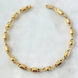 Bracelet Barrel Bubble 4.9gr / 19cm / 4mm Smooth 18K Yellow Gold