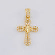 Dije Cruz Trebol 1.3g / 1 in Oro Amarillo 18K