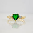 Anillo Solitario Corazón 1.7g / T6 Oro Amarillo 18K