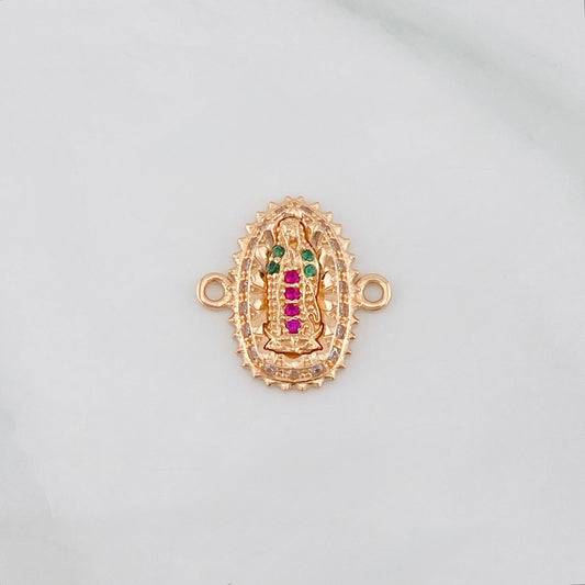 Herraje Virgen Guadalupe 1.3g / 1/2 in Oro Rosa 18K