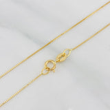 Set Cadena Singapur + Dije Cruz / 1.35g / 16 in Oro Amarillo 18K