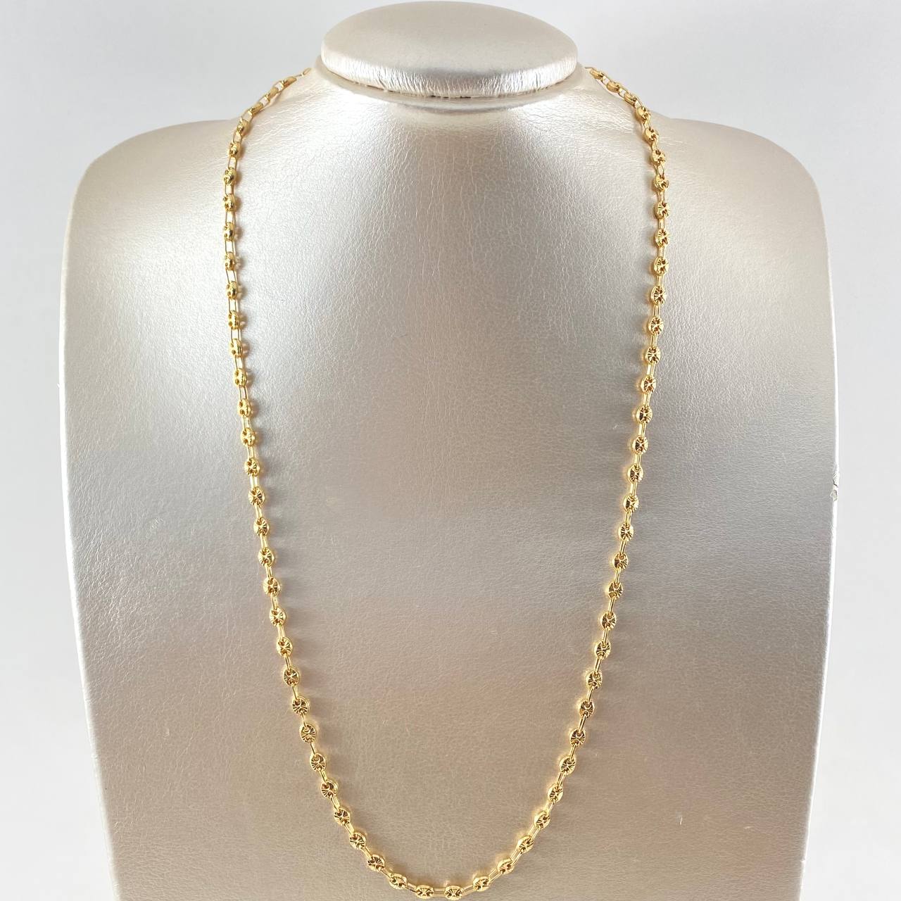 Cadena GC 12.55gr / 60cm / 4.3mm Diamantada Oro Amarillo 18K ©