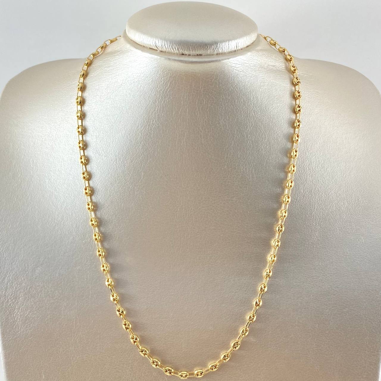 Cadena GC 10gr / 50cm / 4.3mm Diamantada Oro Amarillo 18K ©